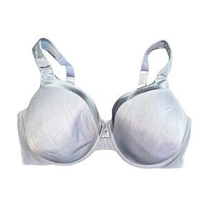 Vanity Fair Light Blue Padded 4 Clasp Underwire Bra